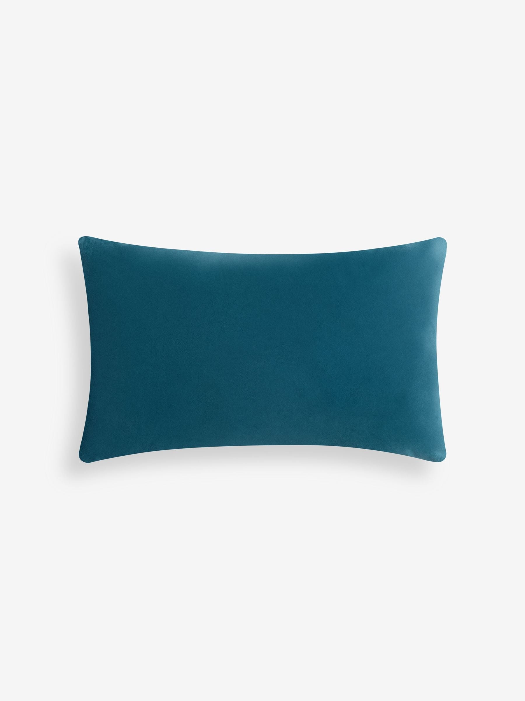 cut velvet geometric cushion blue brown 50x30cm, imported from the UK