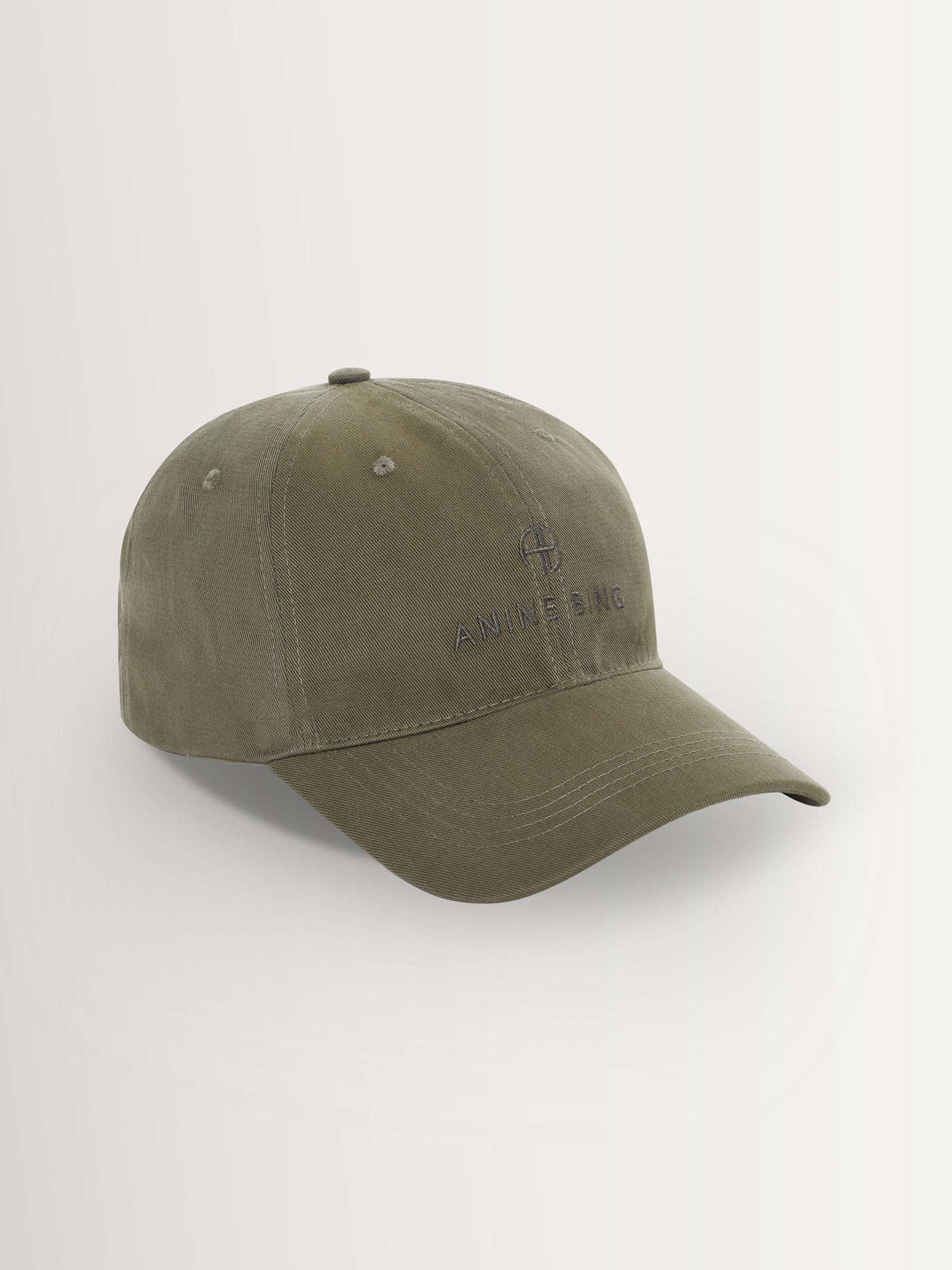 ANINE BING Green Washed Smoke Jeremy Baseball Cap