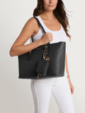 Michael Kors Black Quinn Large Tote Bag