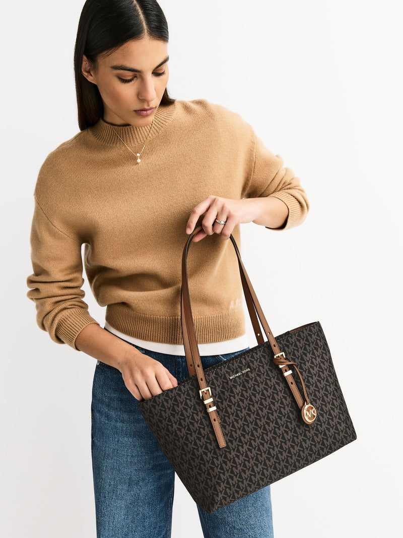 Michael Kors medium tote bag in brown acorn, imported from the UK