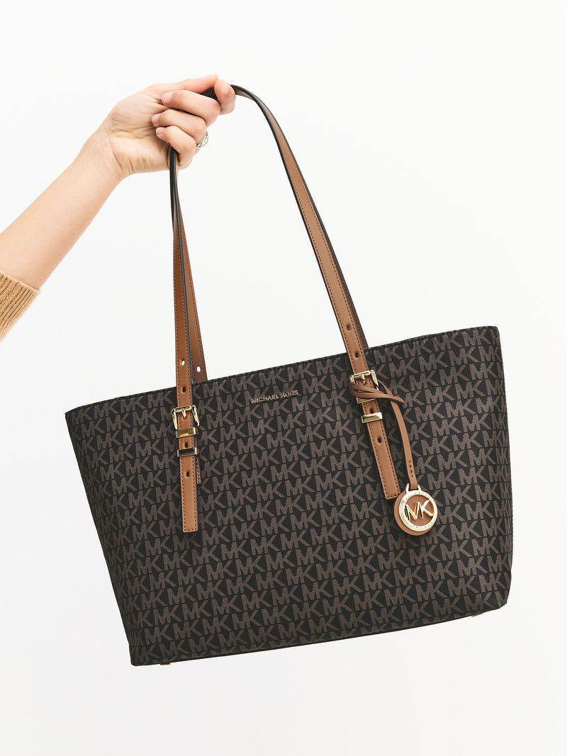Michael Kors medium tote bag in brown acorn, imported from the UK