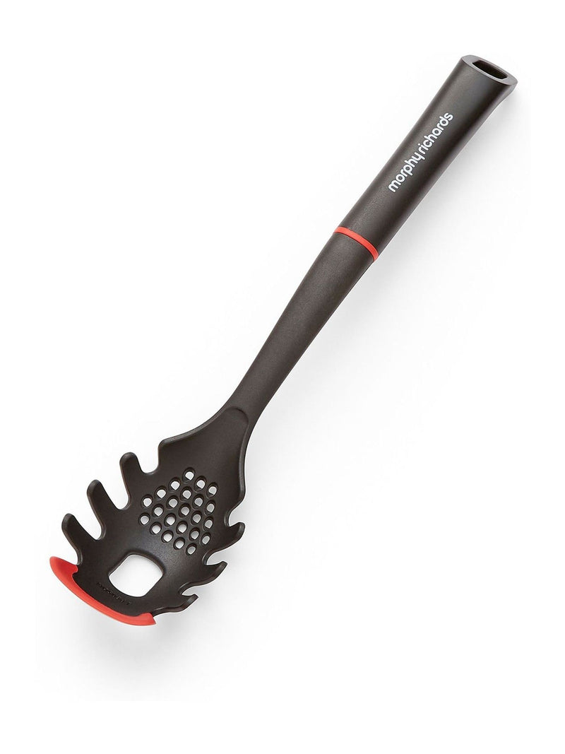 Morphy Richards black red pasta server and skimmer set - British product