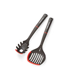 Morphy Richards black red pasta server and skimmer set - British product
