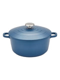 Morphy Richards blue cast aluminium casserole dish 24cm, imported from the UK