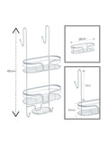 Showerdrape Dante floor and shower caddy set (British brand)