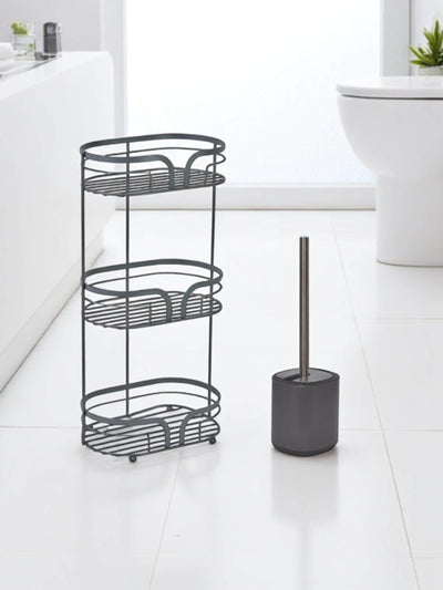 Next Showerdrape Grey Dante Floor Caddy and Toilet Brush Set- Buy online at McGrocer