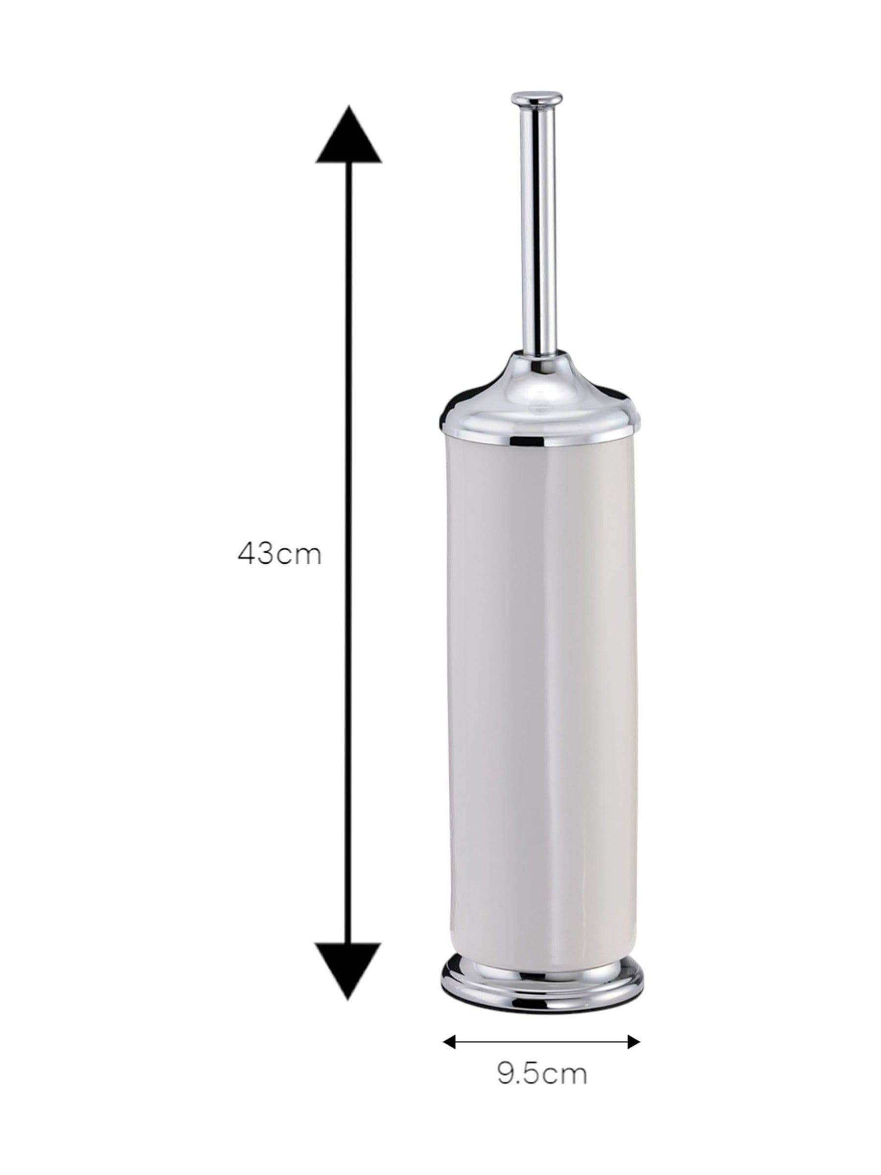 Showerdrape White Opera toilet set chrome and white ceramic, UK version