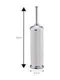 Showerdrape White Opera toilet set chrome and white ceramic, UK version