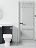 Showerdrape Sage Green Vertu Toilet Roll & Spare Holder & Over Dook Hook Set