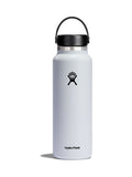 Hydro Flask White Wide Flex Cap Water Bottle 40oz