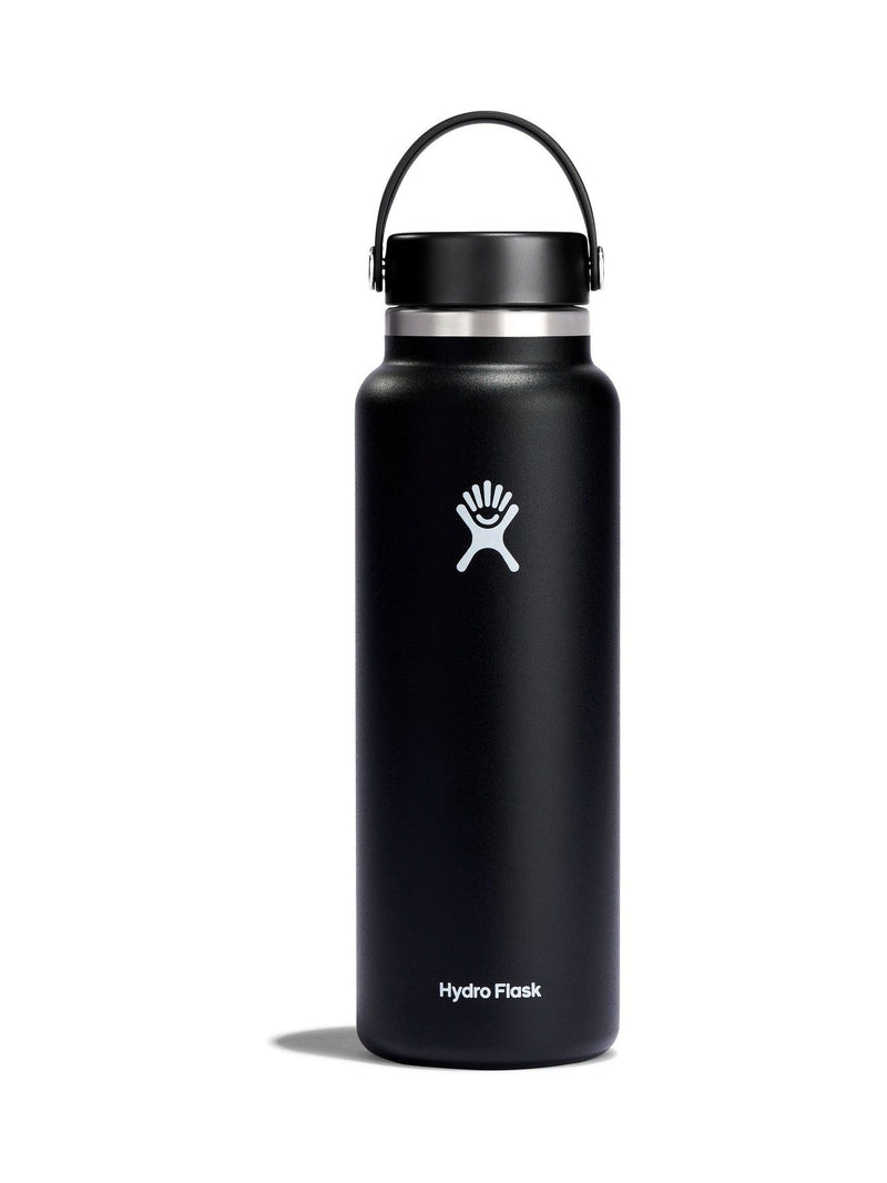 Hydro Flask Black Wide Flex Cap Water Bottle 40oz