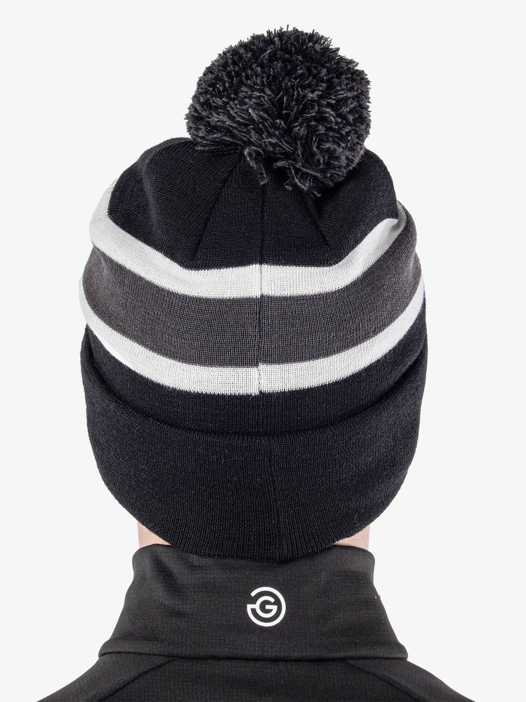 Galvin Green black knitted beanie hat, UK version