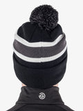Galvin Green black knitted beanie hat, UK version