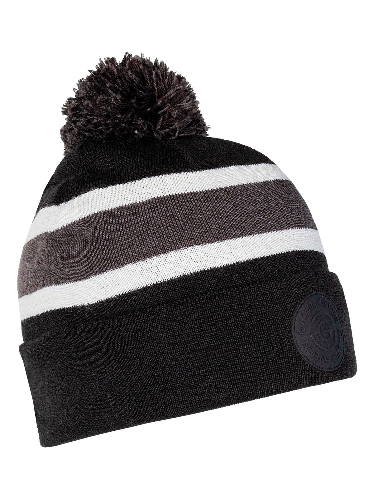 Galvin Green black knitted beanie hat, UK version