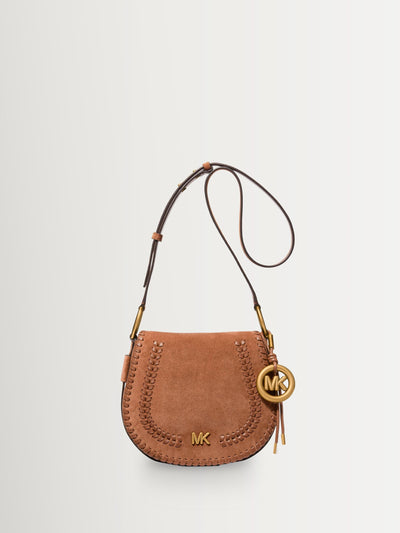 Next Michael Kors Josie Medium Saddle Messenger Bag- Buy online at McGrocer