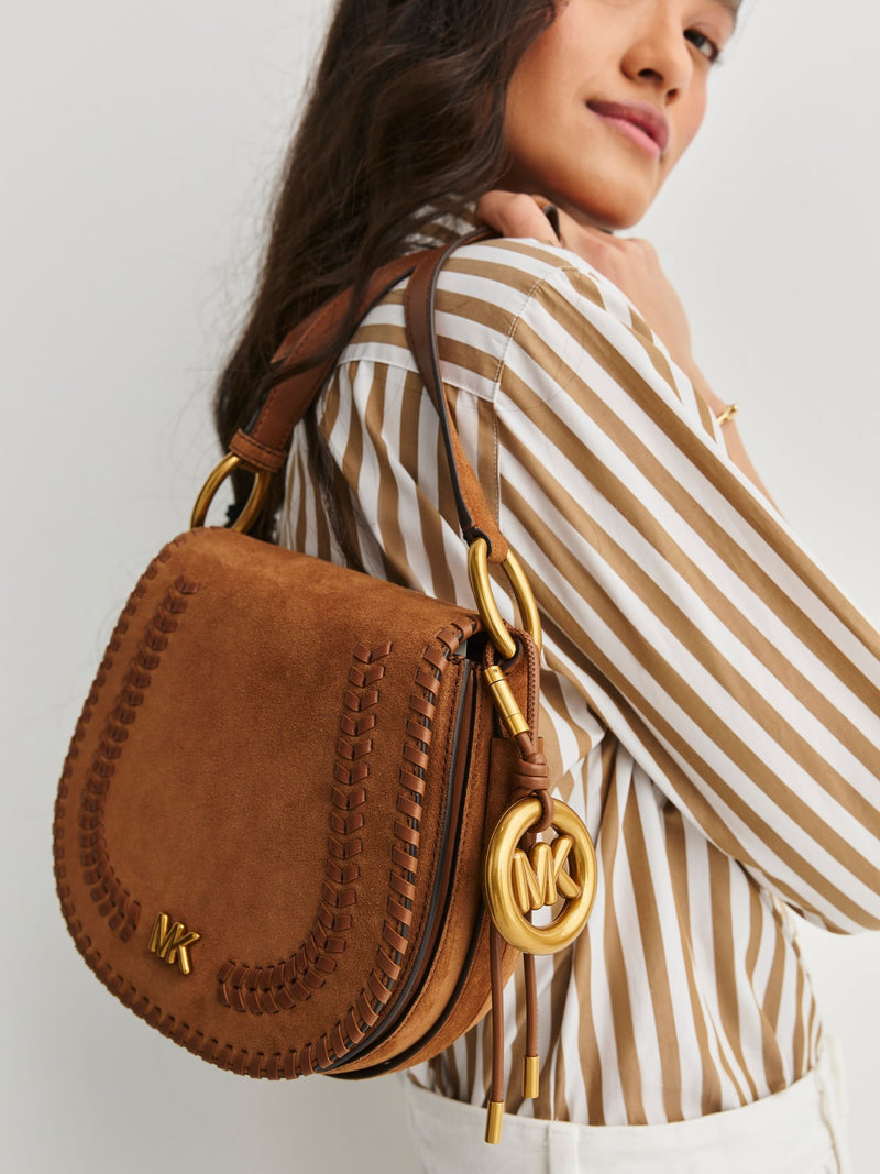 Michael Kors Josie Medium Saddle Flap messenger bag, UK version