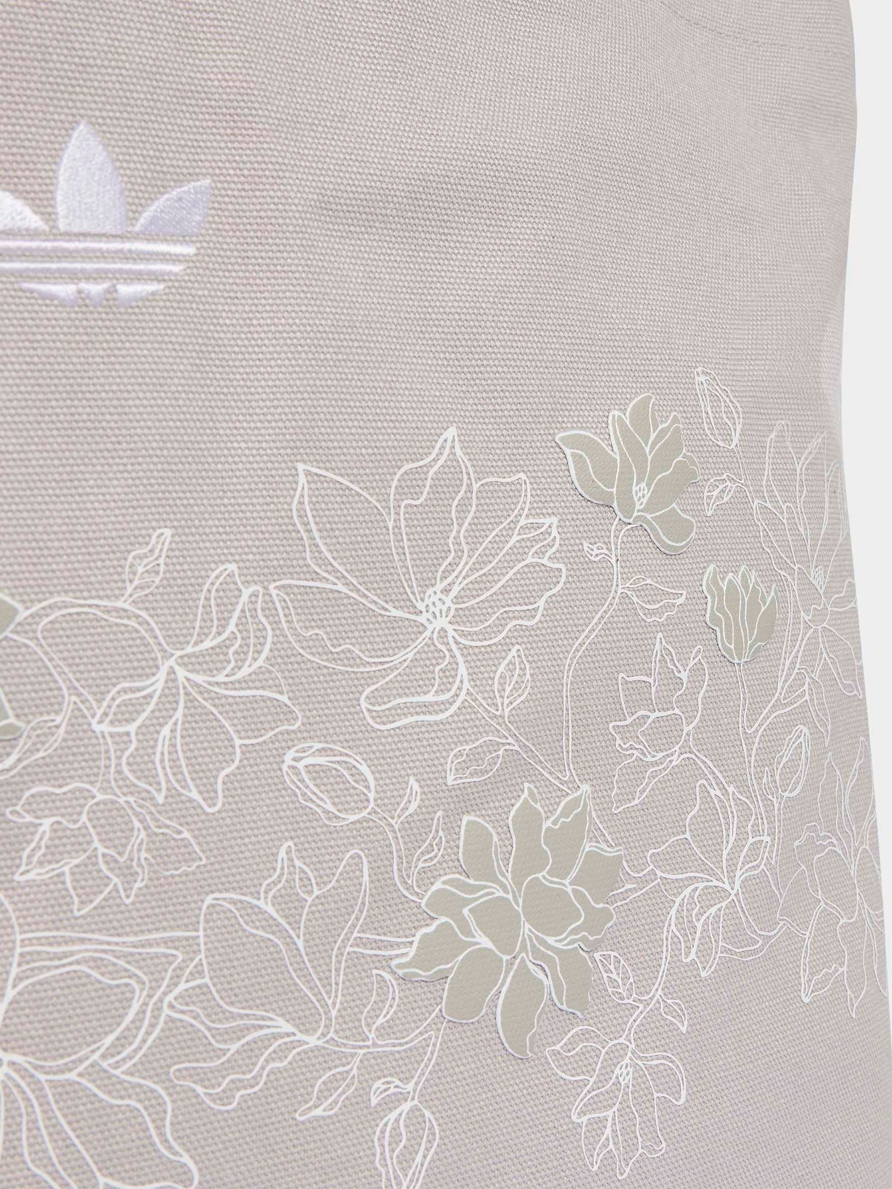 adidas Originals grey floral lace cotton tote bag 29.9L - British product