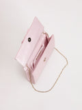 Phase Eight pink grosgrain bow clutch small (British brand)