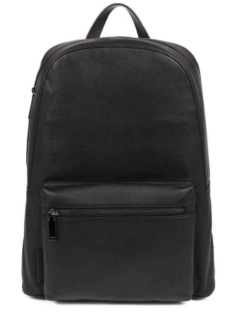 Jones Bootmaker Black Vally Leather Backpack