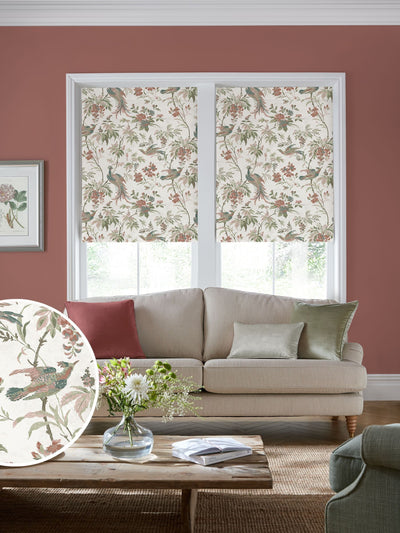 Next Laura Ashley Attleton Sage Multi Made to Measure Roller Blinds- Buy online at McGrocer