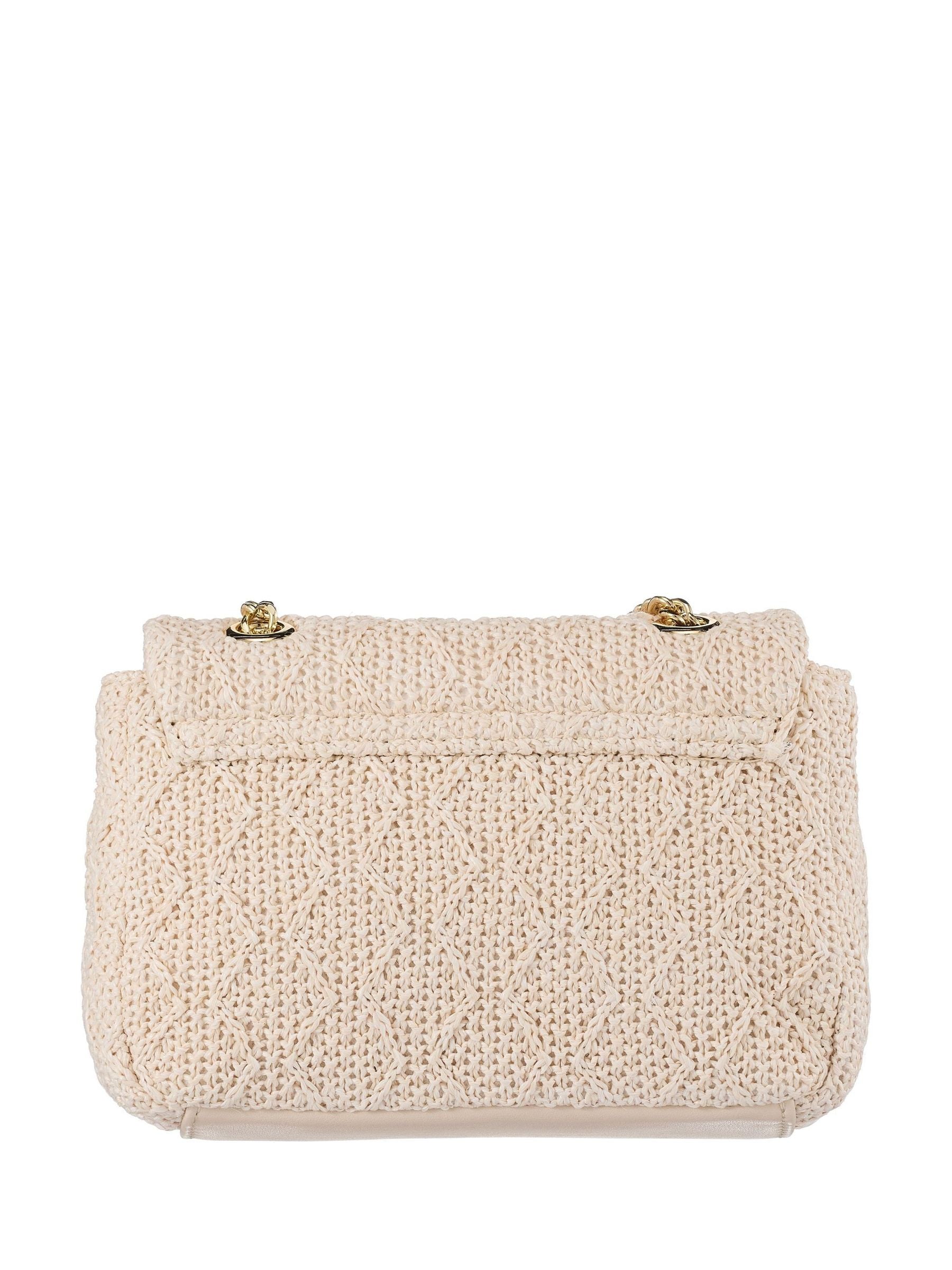 Valentino Cream Ocarina Summer Flap Bag luxury handbag, imported from the UK