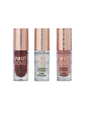 Revolution Pout Bomb plumping lip gloss trio gift set (British brand)