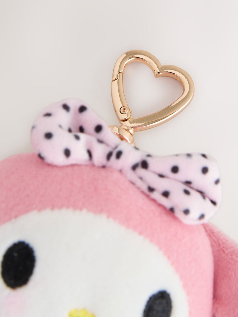 Pink Melody Keyring soft toy for children (British brand)