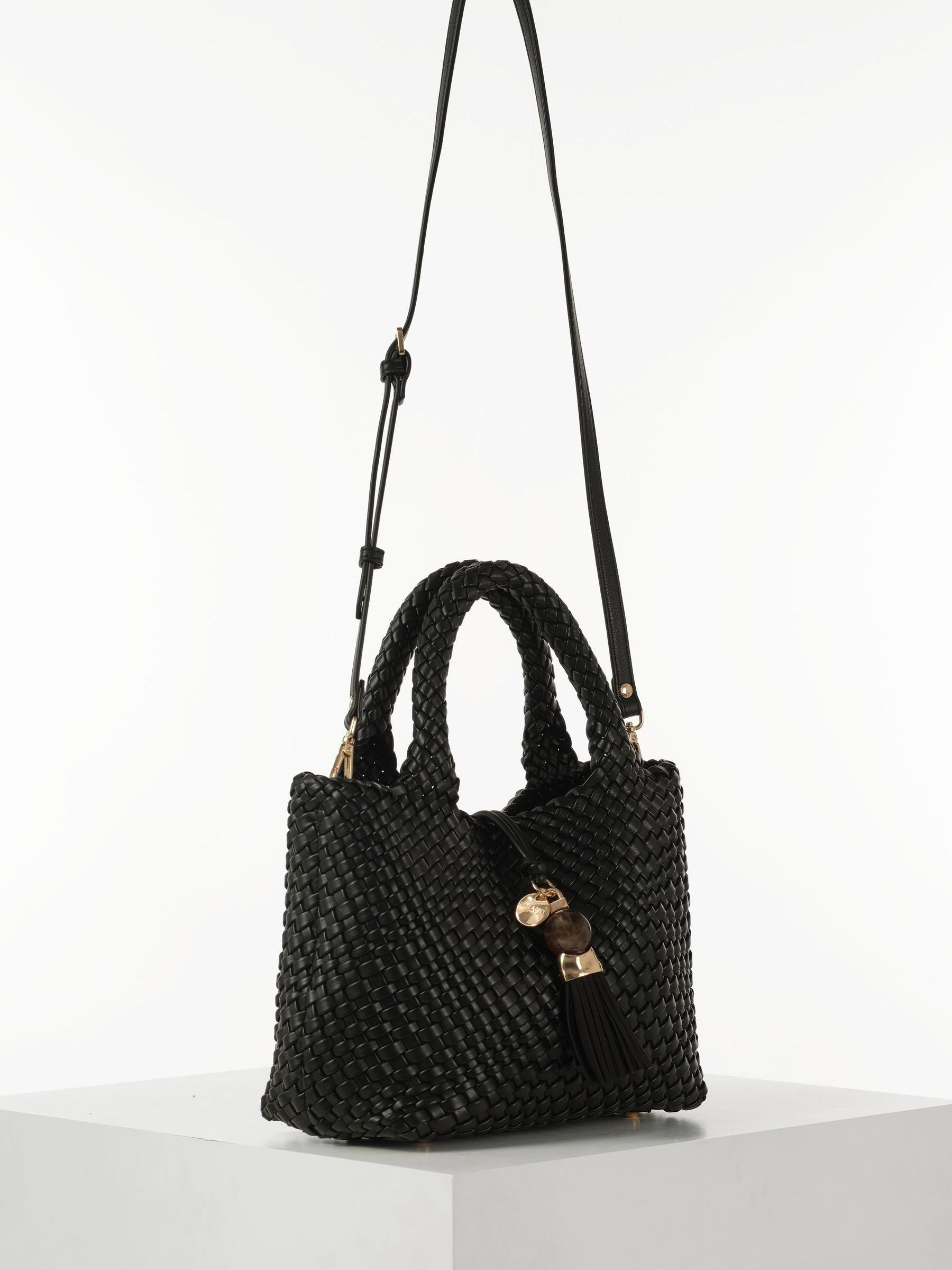 Luella Grey woven cross-body bag medium, UK version