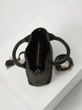Luella Grey woven cross-body bag medium, UK version