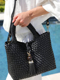 Luella Grey woven cross-body bag medium, UK version
