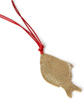 Aela red long cord fish necklace, UK version