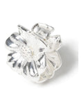Aela silver metal flower hair claw, UK version