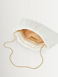 Loeffler Randall White Brit pleated clutch, UK version