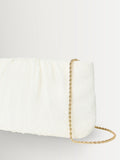 Loeffler Randall White Brit pleated clutch, UK version