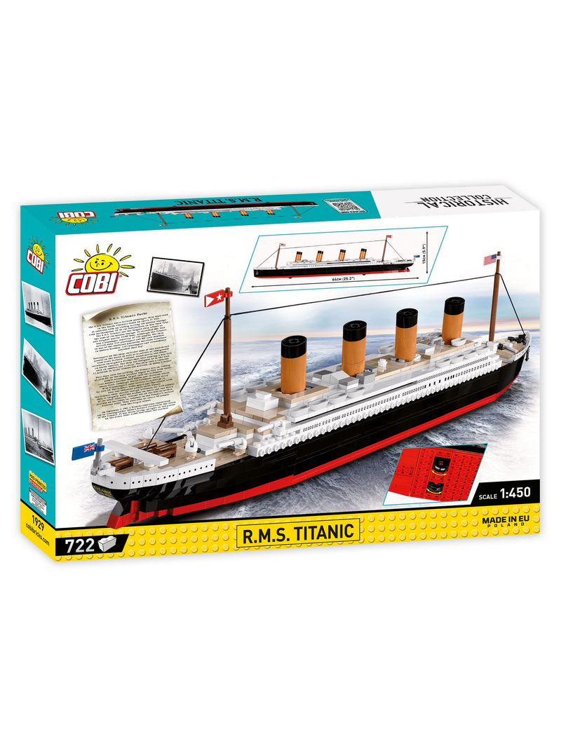 Cobi Titanic model 722 bricks 64cm, UK version