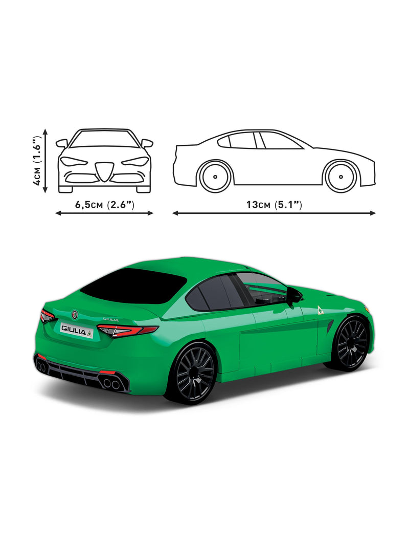 Cobi Alfa Romeo Gulia Quadrifoglio model 1:35 scale (British brand)