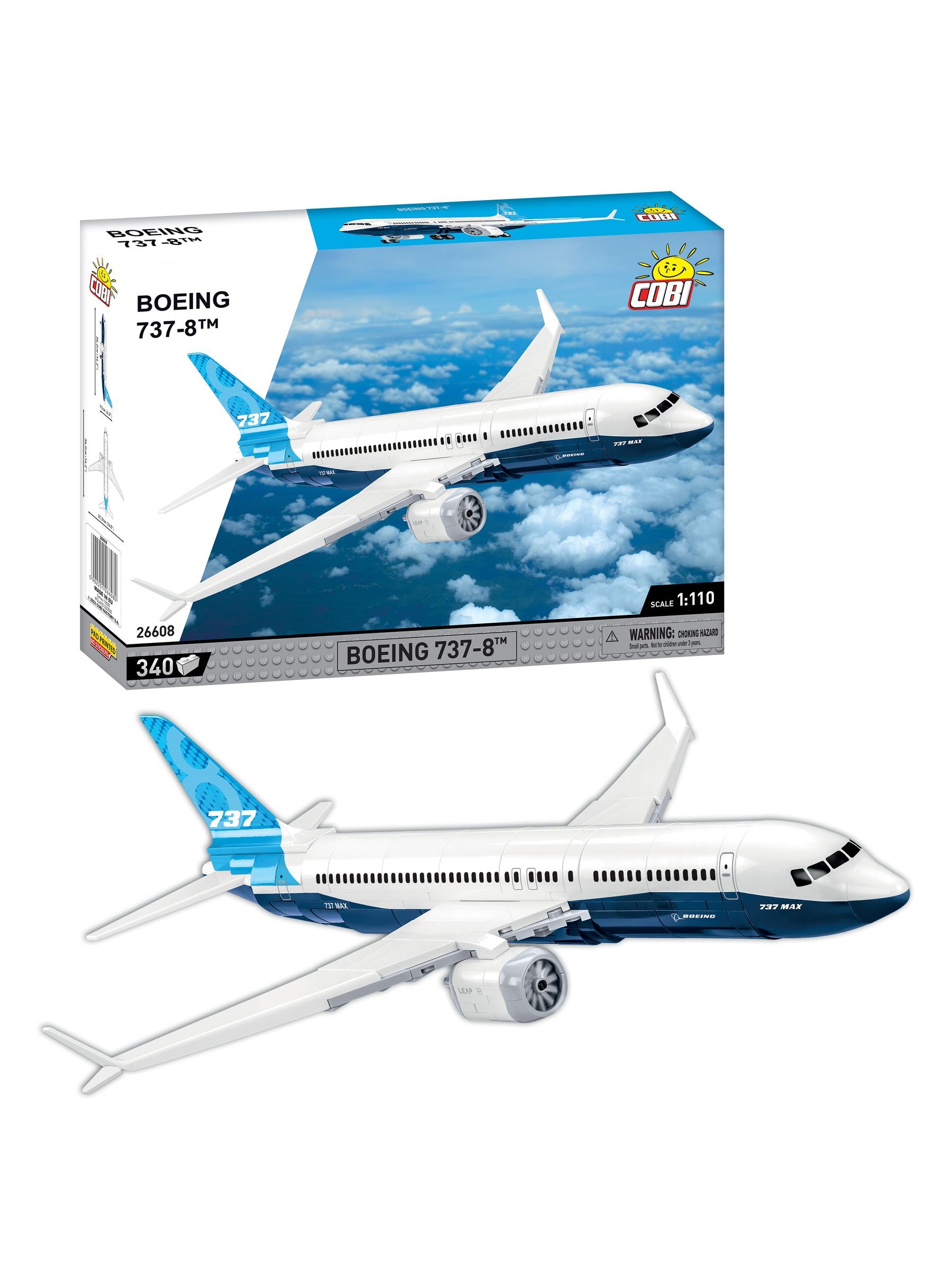 Cobi Boeing 737-8 building set 340 pieces, imported from the UK