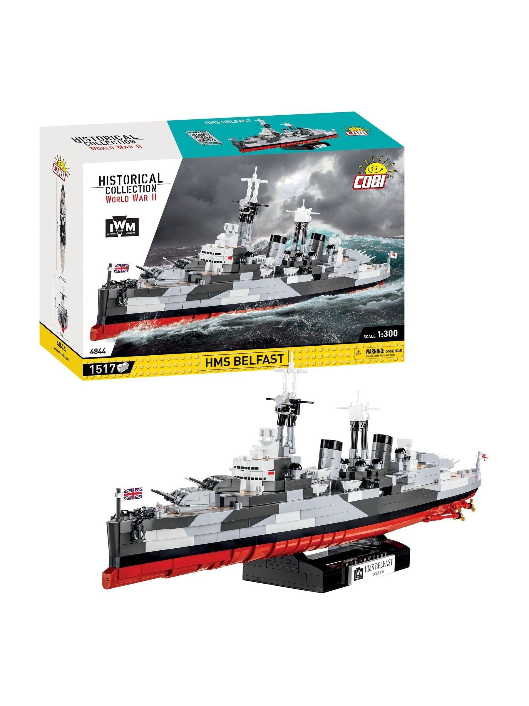 COBI model kit HMS Belfast 1:300 scale, UK version