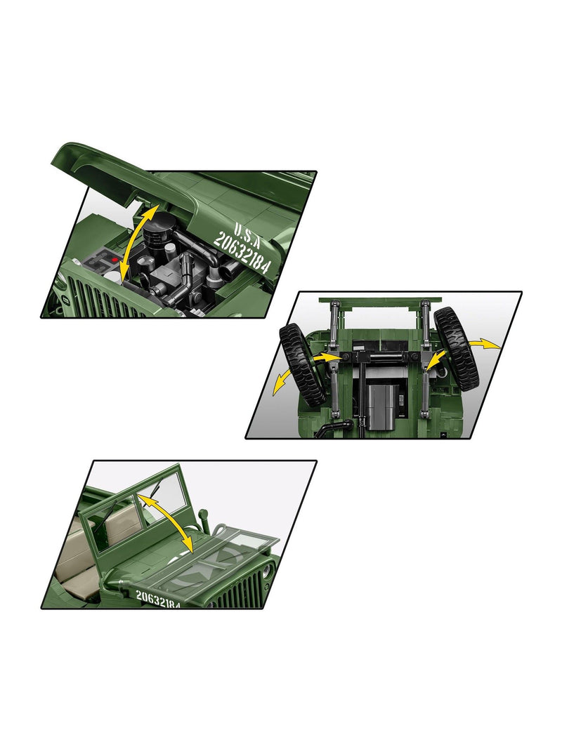 Cobi Willys MB model kit 1:12 scale, imported from the UK