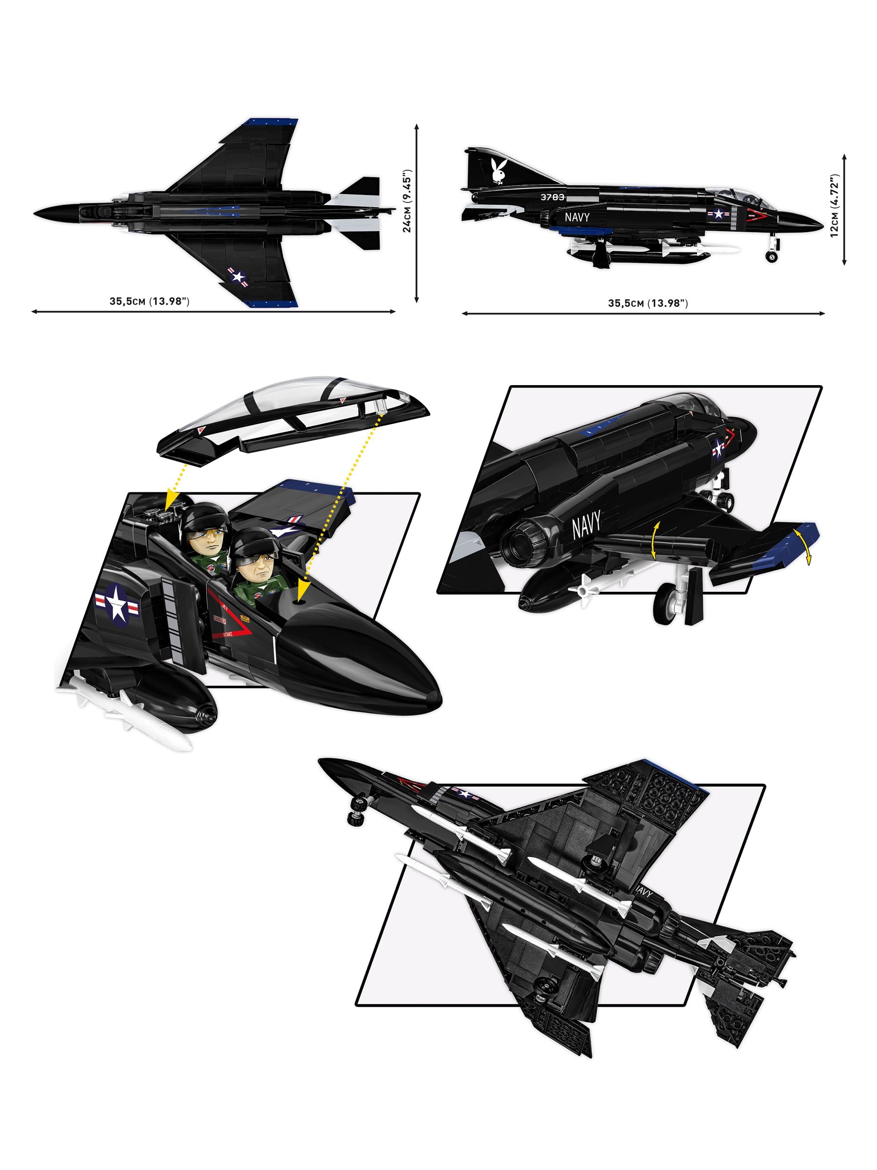 Cobi F-4S Phantom II model kit - British product