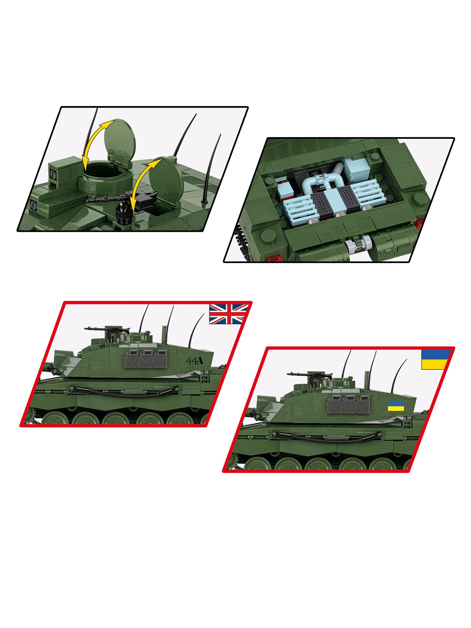 Cobi Challenger 2 tank model 1:35 scale - British product