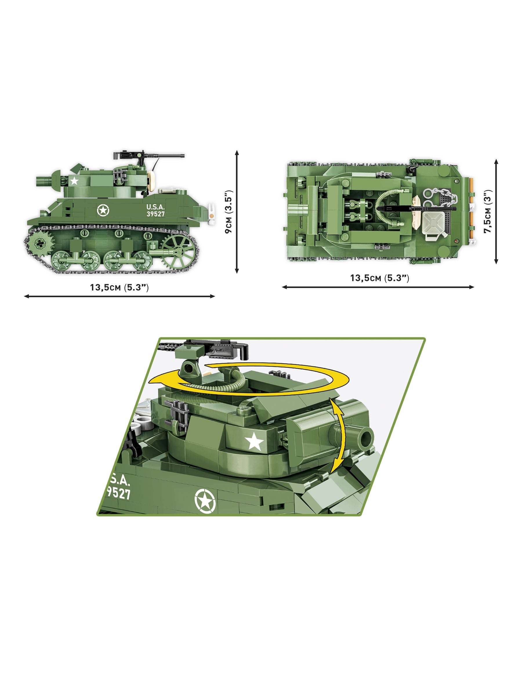 COBI model kit M8 Scott scale 1:35, imported from the UK