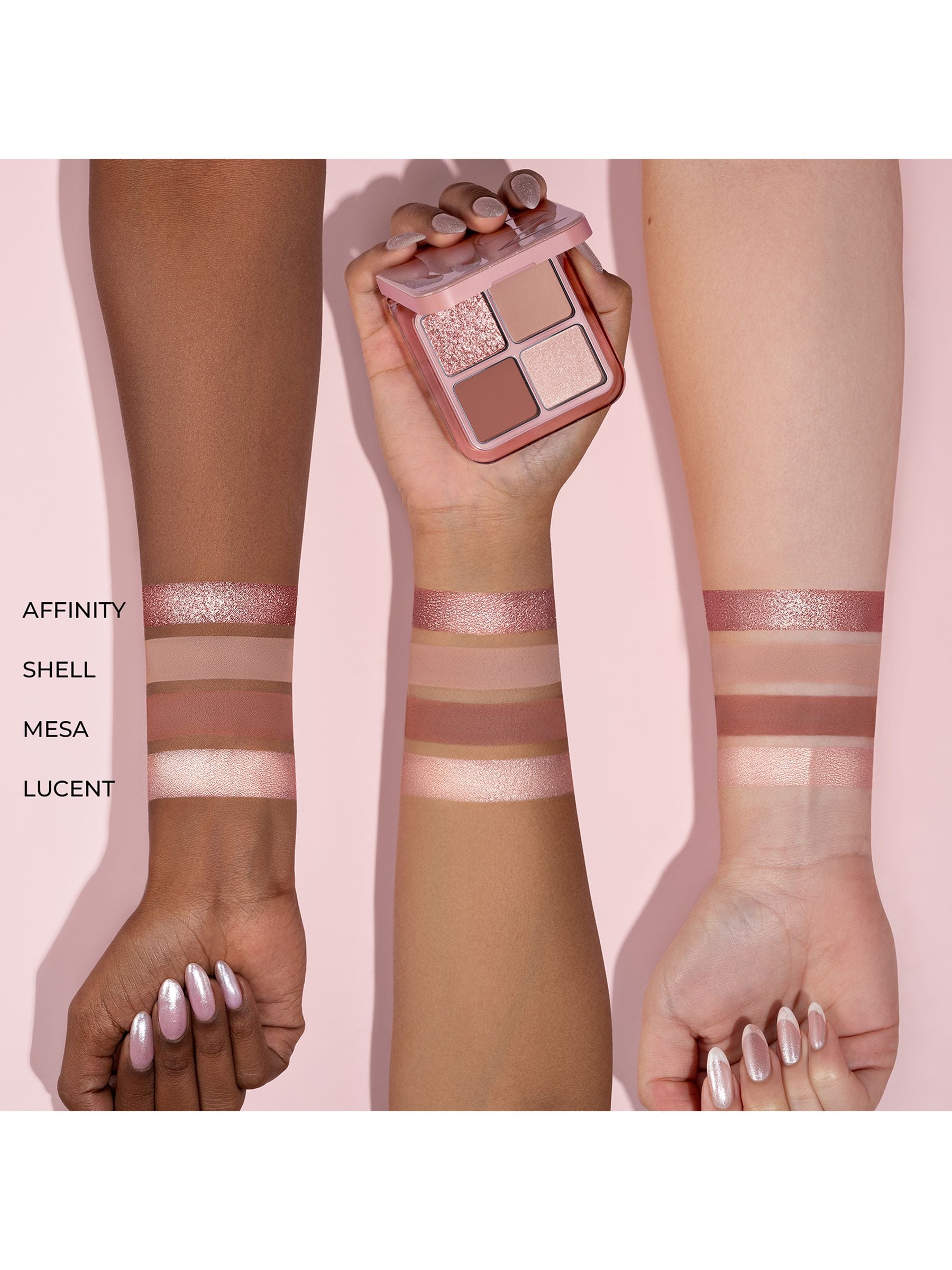Natasha Denona Rosy Luxe Glam Compact quad palette (British brand)