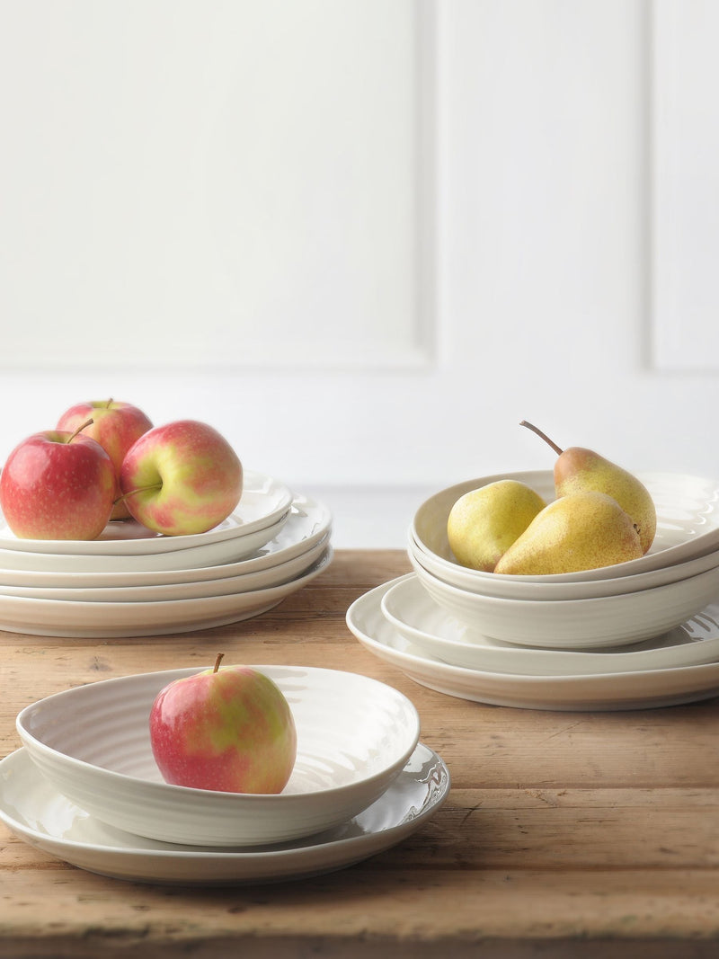 Sophie Conran white coupe 12-piece dinner set, imported from the UK