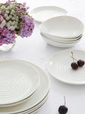 Sophie Conran white coupe 12-piece dinner set, imported from the UK