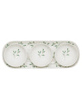 Portmeirion Sophie Conran mistletoe dip bowls and tray set, UK version