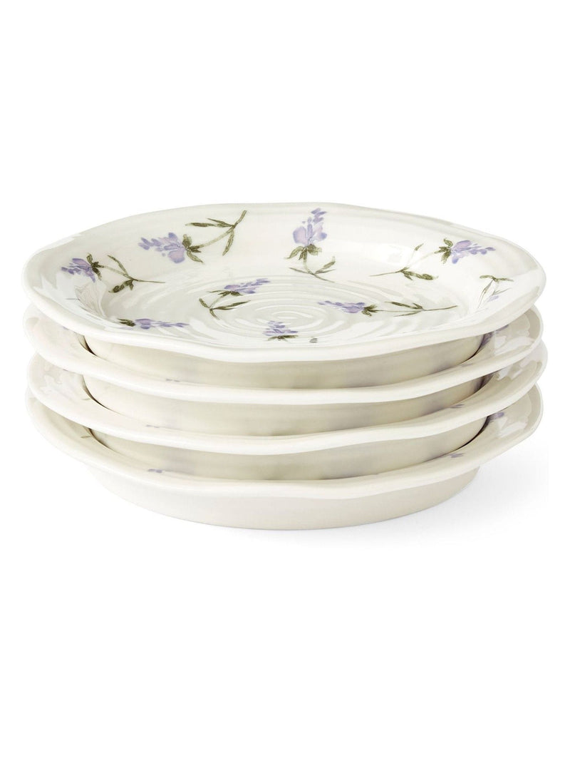 Sophie Conran Lavandula white tea plates set of 4 (British brand)