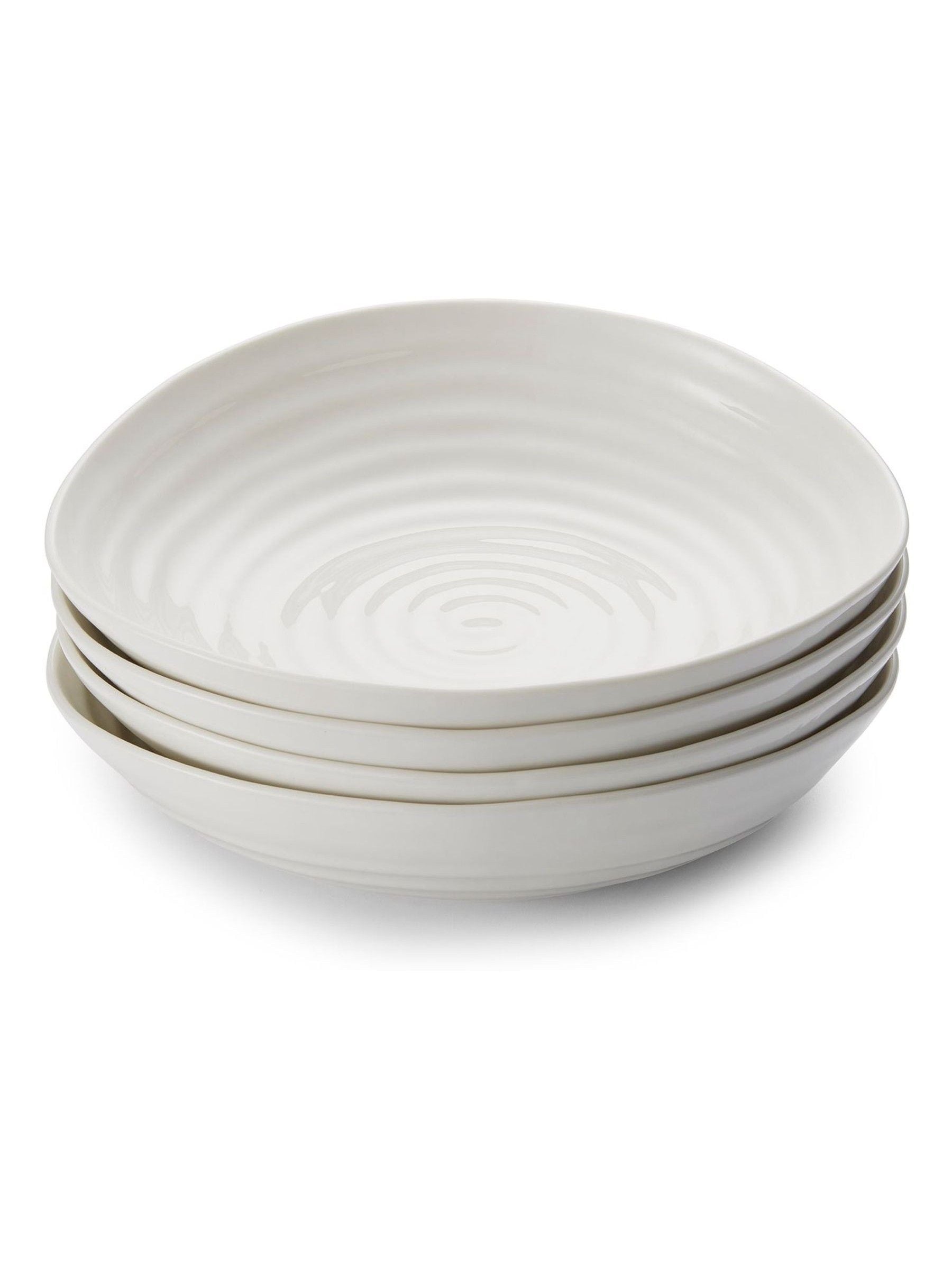 Sophie Conran white porcelain pasta bowls set of 4, imported from the UK