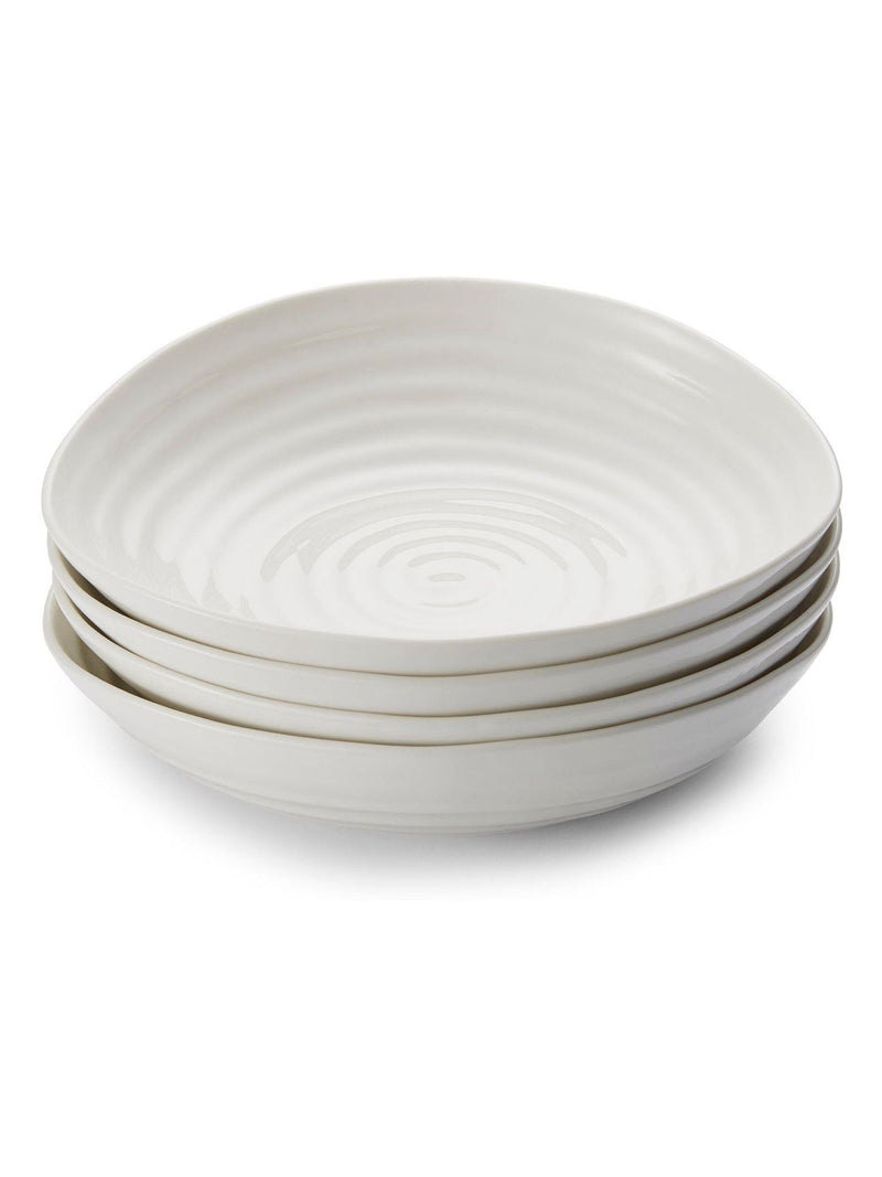 Sophie Conran white porcelain pasta bowls set of 4, imported from the UK