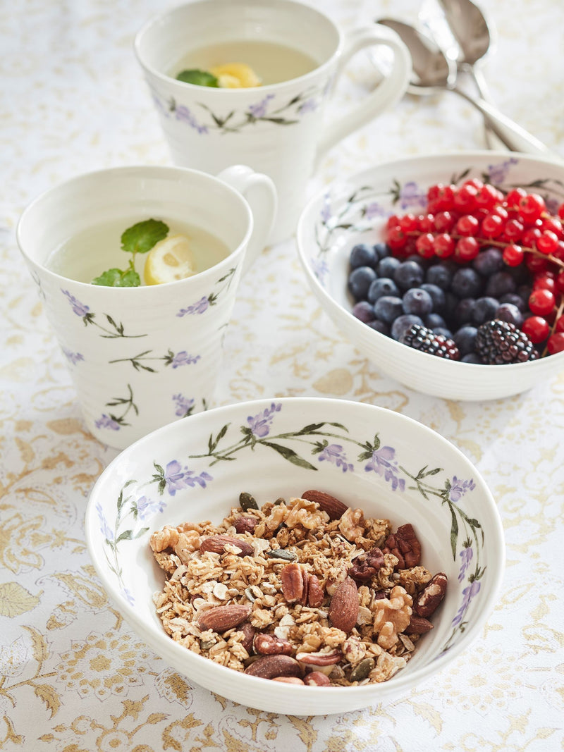 Sophie Conran white lavandula mugs set of 2, UK version